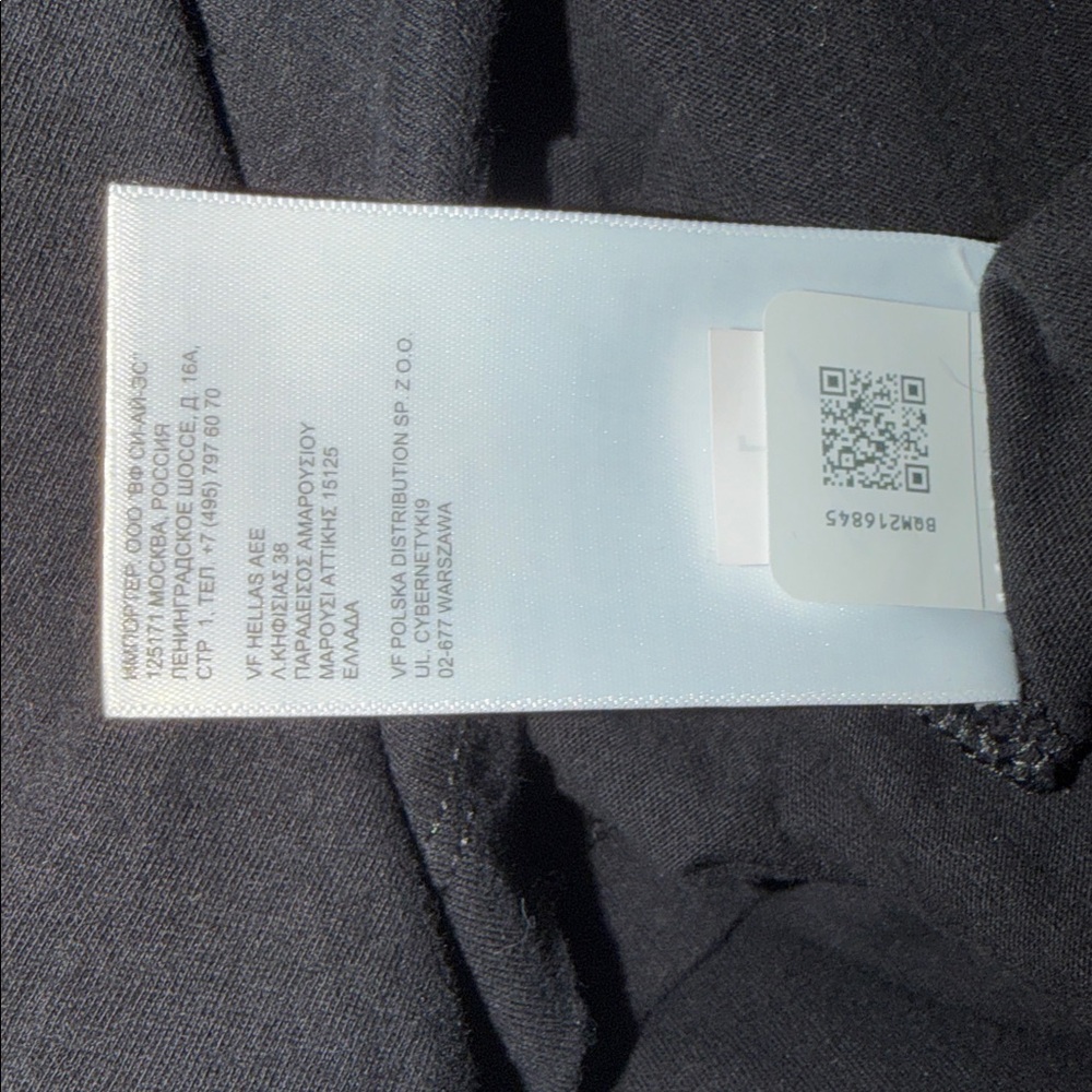 The North Face Womens Classic Black long sleeve logo top excellent condition med - Picture 7 of 7